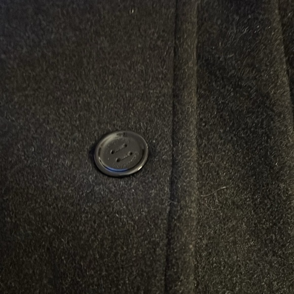 Calvin Klein double breasted gray wool pea coat Sz 12 new - Picture 10 of 13